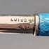 Lápiz mecánico vintage de plata de ley y esmalte guilloché azul