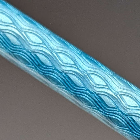 Lápiz mecánico vintage de plata de ley y esmalte guilloché azul