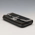 Circa 1905 German antique sterling silver decorated small leather wallet, green leather coin purse SD