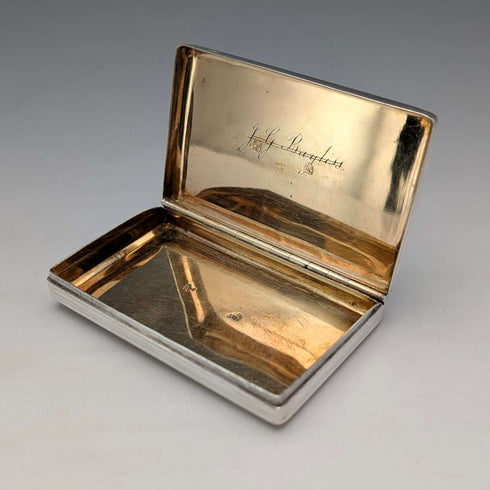1835 Austrian 812 Silver Embossed Snuff Box 103g