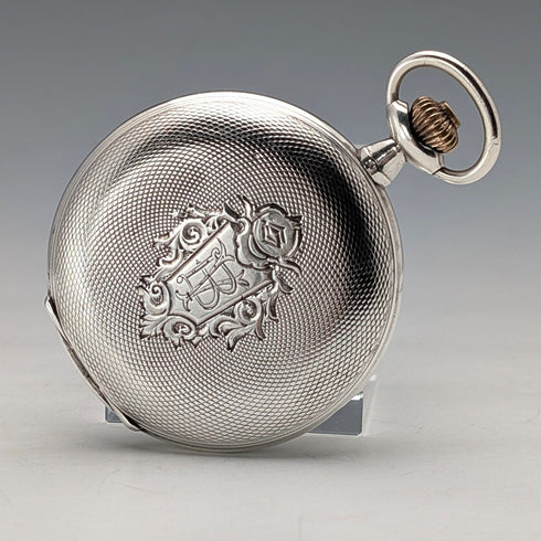 Antique La Maisonette pocket watch, circa 1910, silver side hunter case, in good working order