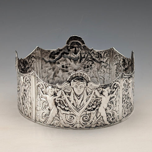 1893年 英国アンティーク 純銀製 ピンクッションフレーム Susannah Brasted