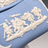 British Vintage Wedgwood Jasperware Bean-Shaped Trinket Box, Pale Blue