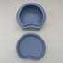 British Vintage Wedgwood Jasperware Bean-Shaped Trinket Box, Pale Blue