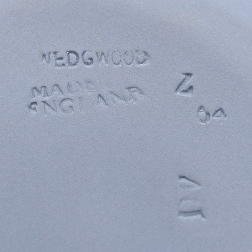 British Vintage Wedgwood Jasperware Bean-Shaped Trinket Box, Pale Blue