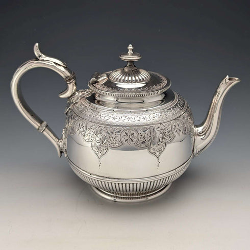 19 世紀末英國古董鍍銀茶壺 James Dixon&Sons