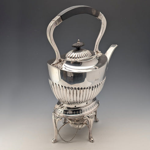 1900年頃 英国アンティーク シルバープレート製 ティーケトルセット Daniel&Arter