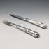 Cubertería para pescado de 6 pares, plata de ley con mangos de plata, Harrison Fisher, antigüedad británica de 1909