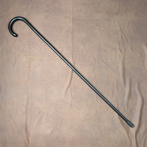 英国アンティーク ブラックシャフト 曲がりハンドル ステッキ 杖 90cm