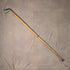 British vintage tan shaft golf club shaped split walking stick 90cm