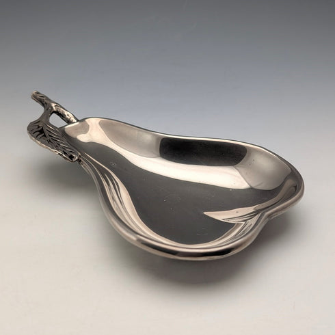 英國復古鍍銀梨形堅果盤