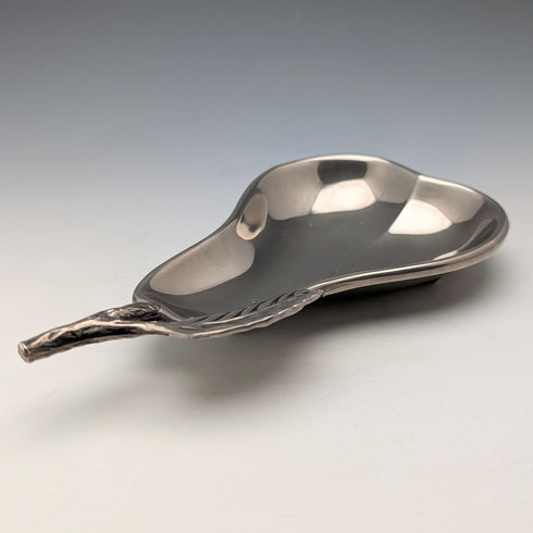 英國復古鍍銀梨形堅果盤