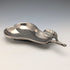 Vintage British silver plate pear-shaped nut dish