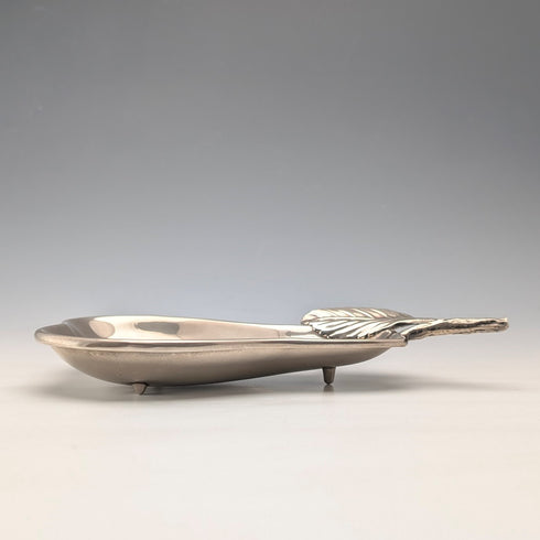 英國復古鍍銀梨形堅果盤