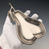 Vintage British silver plate pear-shaped nut dish