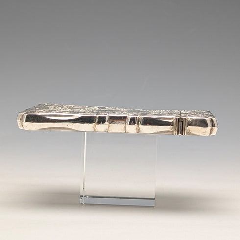 1873年 英国アンティーク 純銀製 カードケース 91g Colen Hewer Cheshire