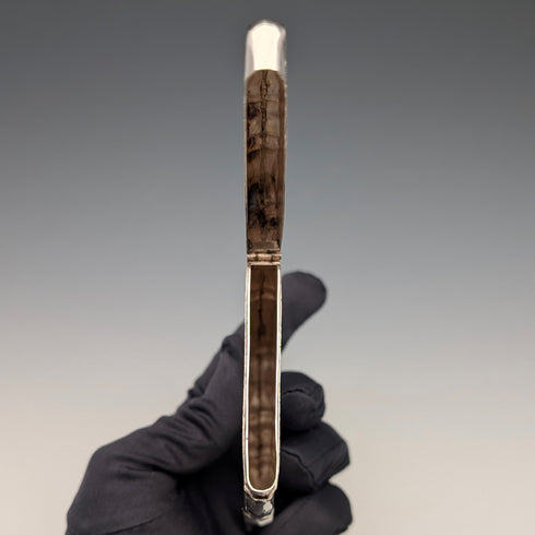 1873年 英国アンティーク 純銀製 カードケース 91g Colen Hewer Cheshire