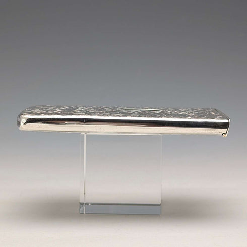 1897年 英国アンティーク 純銀製 スライド式 カードケース 80g HENRY WILLIAMSON