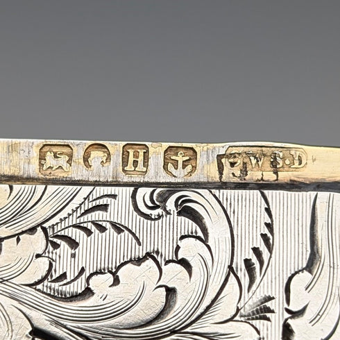 1856 英國古董純銀卡包 66 克 Frederick Marson