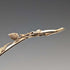 Antique sterling silver filigree leaf design tea caddy spoon