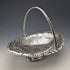 1900 British antique silver plate basket with movable handle by Roberts & Belk