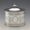 Late 19th Century British Antique Silver Plated Tea Caddy Box Richard Martin & Sons