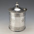 Late 19th Century British Antique Silver Plated Tea Caddy Box Richard Martin & Sons