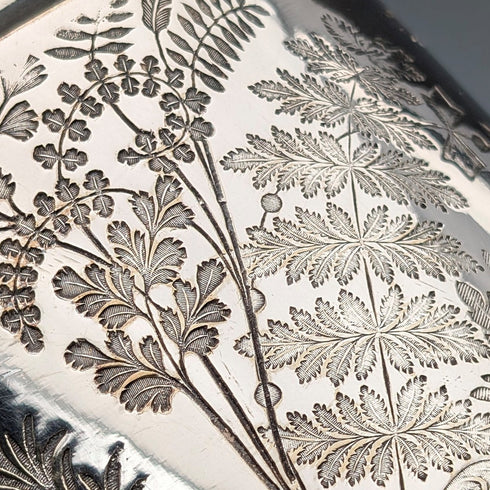 1885年頃 英国アンティーク シルバープレート製 ティーセット 3点セット Briddon Brothers