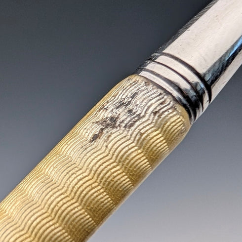 1930年 英国ヴィンテージ 純銀& ギロシェエナメル 推進式ペンシル