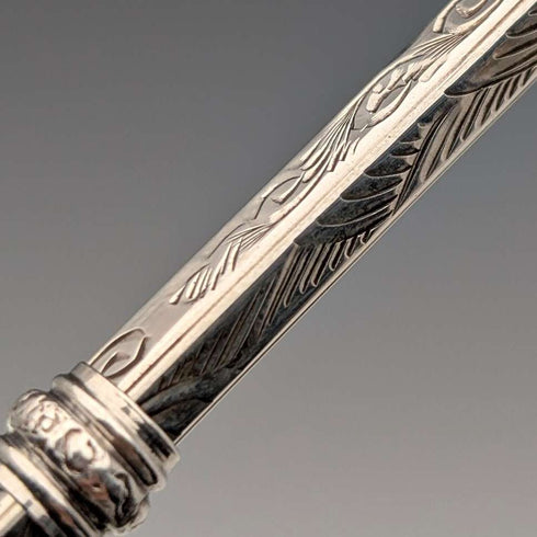 1908年頃 英国アンティーク 純銀製製 推進式ペンシル 59-81mm Francis Webb