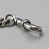Circa 1900 British antique sterling silver Albert chain 28g claw and bowl fob
