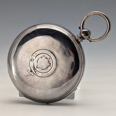 1862 British antique decorative dial key-wound pocket watch, diameter 53mm, in good working order