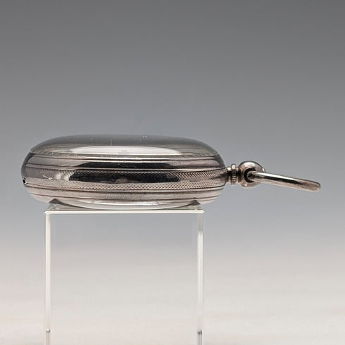 1862 British antique decorative dial key-wound pocket watch, diameter 53mm, in good working order