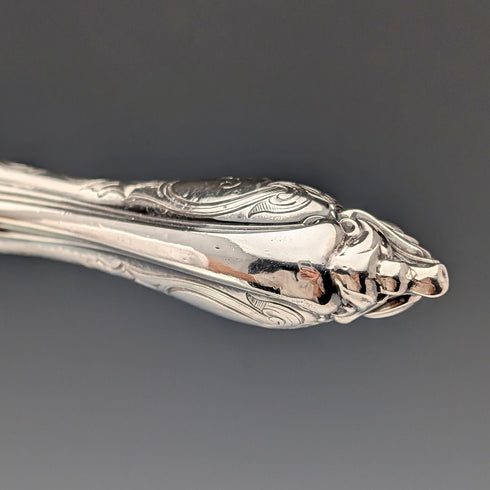 1856 年英國古董純銀餐具一對總重 174 克 Martin Hall