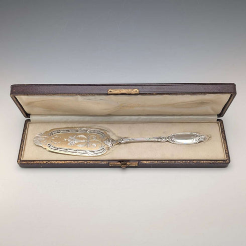 約 1900 年法國古董 950 銀糕點服務器 109 克 Eugene Lefebvre 帶盒