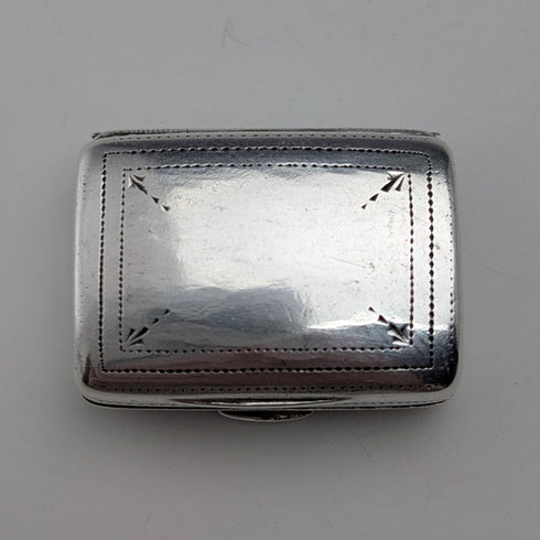 1820年 英国アンティーク 純銀製 ヴィネグレット スポンジ付 Ledsam&Vale