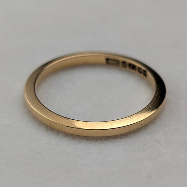 1958年英國復古珠寶K22金戒指2.5克(12號)戒指Henry Hyde