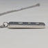 1978 British sterling silver ingot pendant, 16g, with necklace
