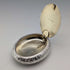 1890 British antique sterling silver oval snuff box 90g by Howard James
