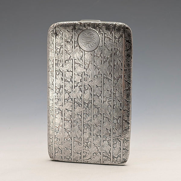 美國復古純銀裝飾藝術裝飾大號煙盒 171 克