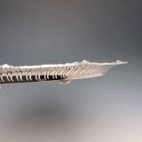 英國復古鍍銀圓腿薩爾瓦直徑36厘米