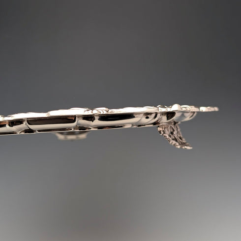 1908 年英國古董純銀藥膏直徑 30 公分 624 克 William Devenport