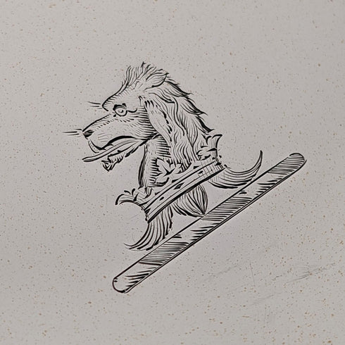 1908 年英國古董純銀藥膏直徑 30 公分 624 克 William Devenport