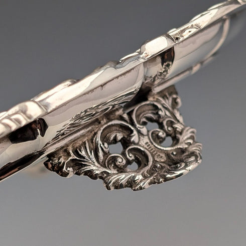 1908 年英國古董純銀藥膏直徑 30 公分 624 克 William Devenport