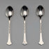 北欧ヴィンテージ エナメル装飾 純銀製 コーヒースプーン3本セット 計28g