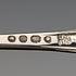 1843 British antique sterling silver mustard spoon x 3, total 91g, Samuel Hayne & Dudley Carter