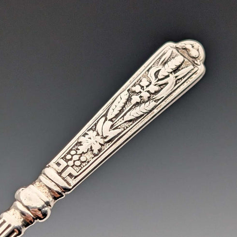 1885年 英国アンティーク 純銀製ティースプーンx6 計76g John Round