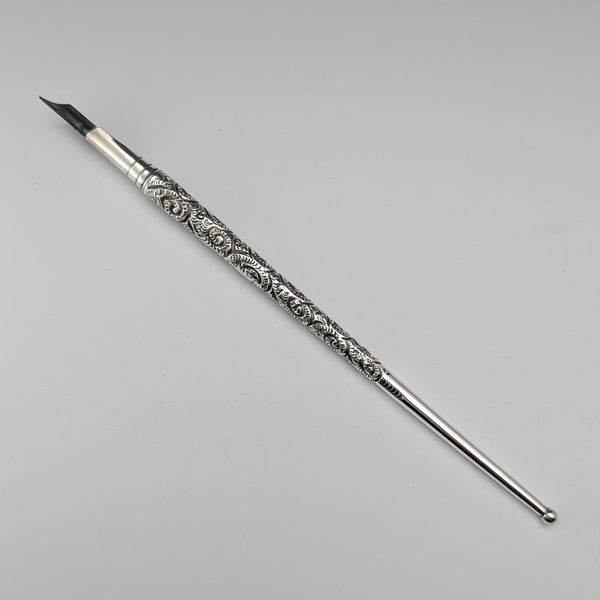 1902 年英國古董純銀沾水筆