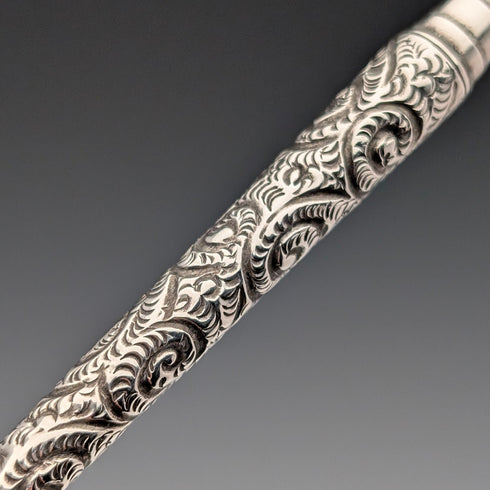 1902年 英国アンティーク 純銀製 つけペン ディップペン