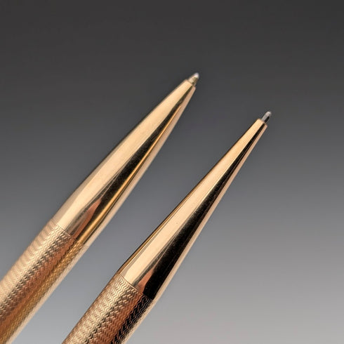 英國復古 Yard O' Red 捲金自動鉛筆和原子筆(附盒子)